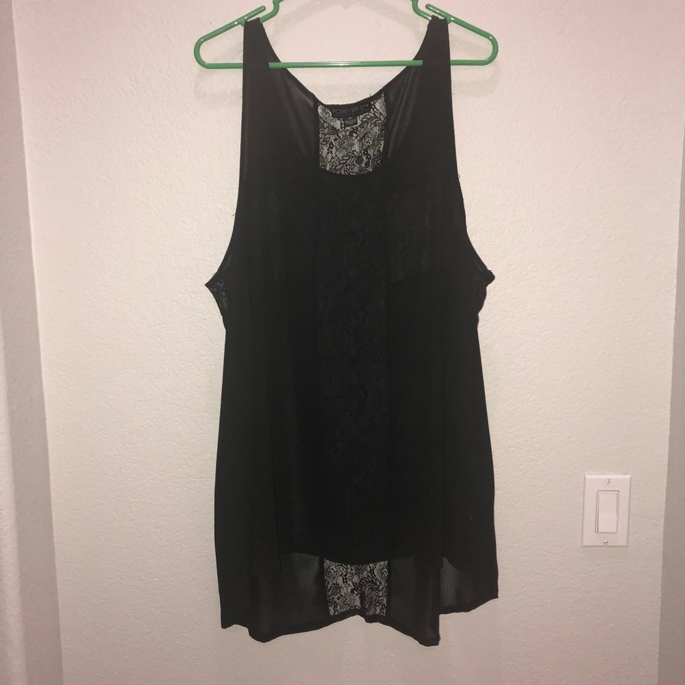 Beautiful black lace tunic